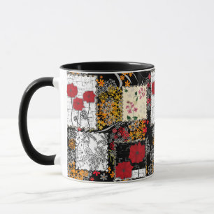 Caneca Retro sem costura retro retro repicagem papilas pa