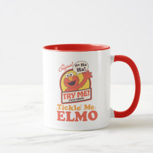 Caneca Retro Tickle Me Elmo Onda Gráfica