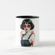 Caneca Retro Vintage Pop Art – Xícara de Café Y2K