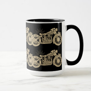 Caneca Retro viva para montar motocicletas do vintage com