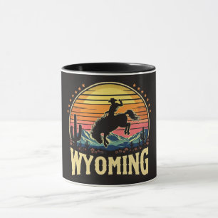 Caneca Retro Wyoming Cowboy