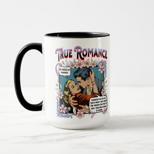 Caneca Retroromance - Verdadeiro Romance - Mug (Esquerda)