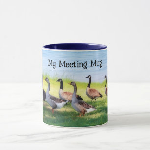 Caneca Reunião de Arte em Gansos em Geese