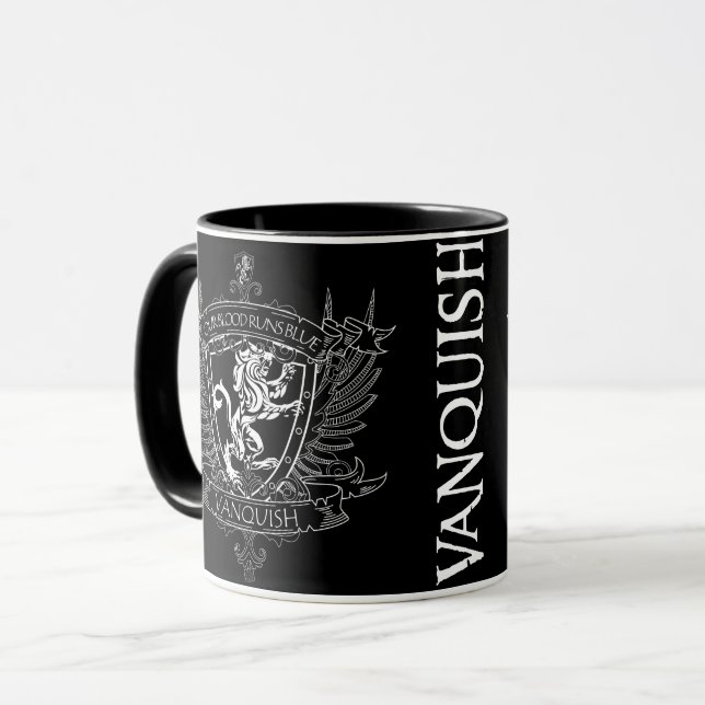Caneca Rev. "Nosso Sangue..." 11oz. Casaco de armas (Frente Esquerda)