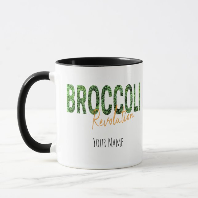 Caneca Revolução do brócolis Vegias e Vegetais (Esquerda)