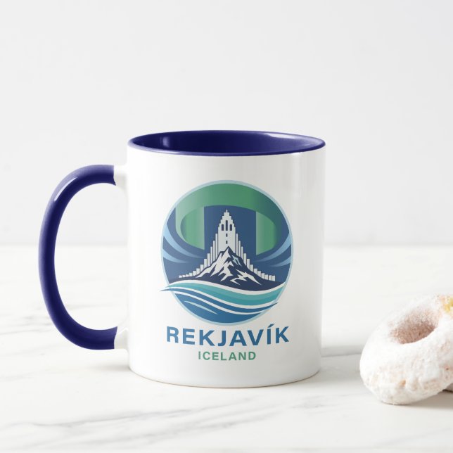 Caneca Reykjavik Iceland Europe (Com Donut)