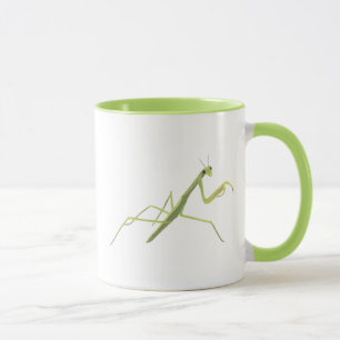 Caneca Rezando Mantis pintando Mugs de Insetos Personaliz