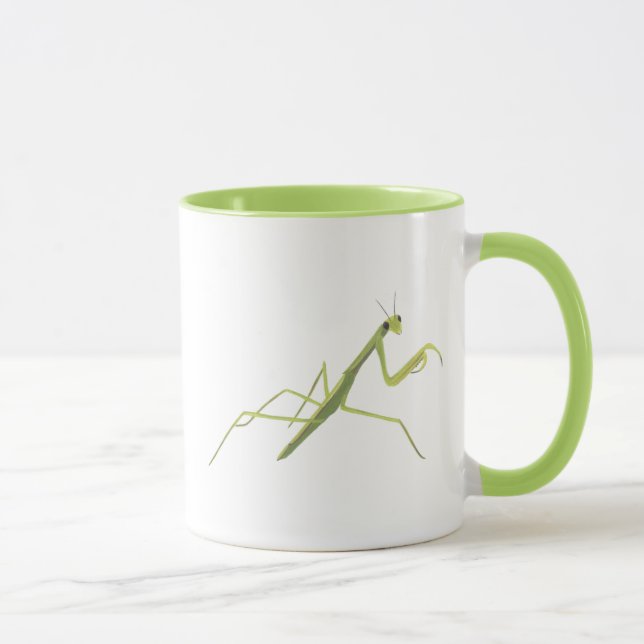Caneca Rezando Mantis pintando Mugs de Insetos Personaliz (Direita)