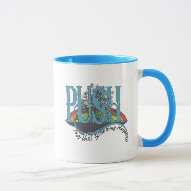 Caneca Reze Até Que Algo Aconteça (Direita)