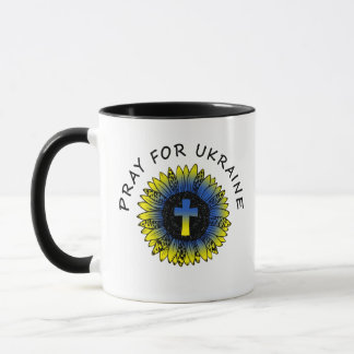 Caneca Reze pela Girassol e Cruz da Ucrânia