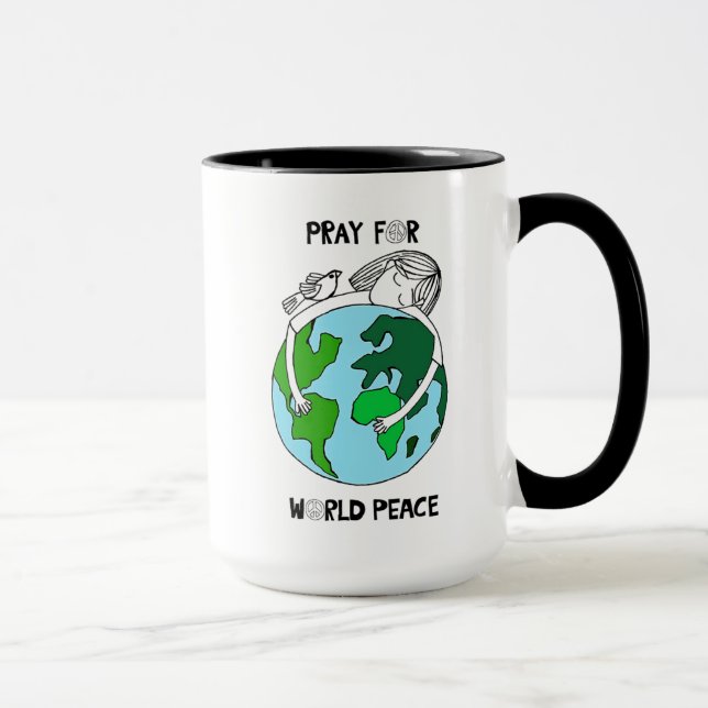 Caneca Reze Pela Paz Mundial (Direita)