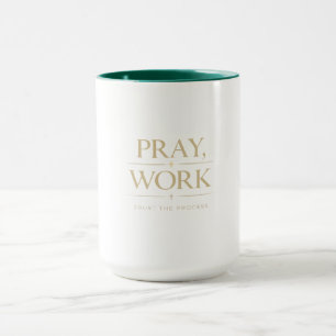 Caneca Reze Trabalhe Confie no Processo Motivação Crist