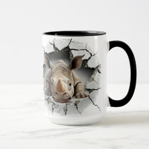 Caneca Rhino saindo da caverna
