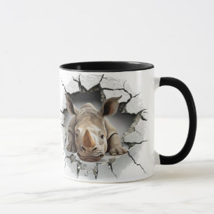 Caneca Rhino saindo da caverna