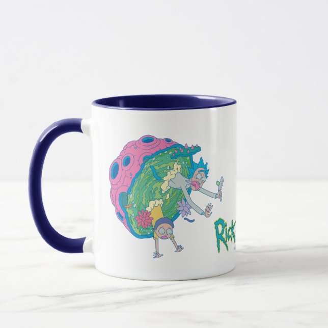 Caneca RICK E MORTY™| Abaixo do Portal Infectado (Esquerda)