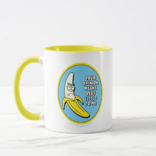 Caneca RICK E MORTY™  Crachá de Rick de bananas