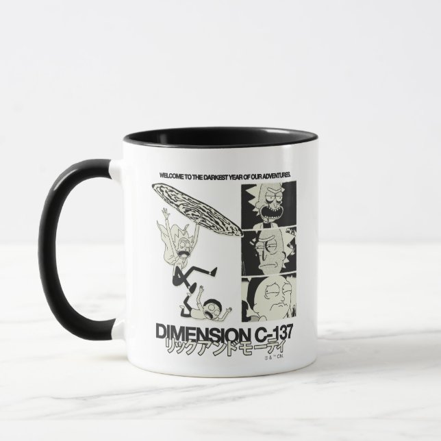 Caneca RICK E MORTY™ | Dimensão C-137 (Esquerda)