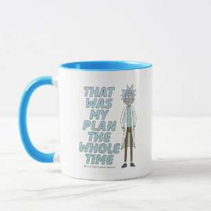 Caneca RICK E MORTY™  Esse Era O Meu Plano O Tempo Todo