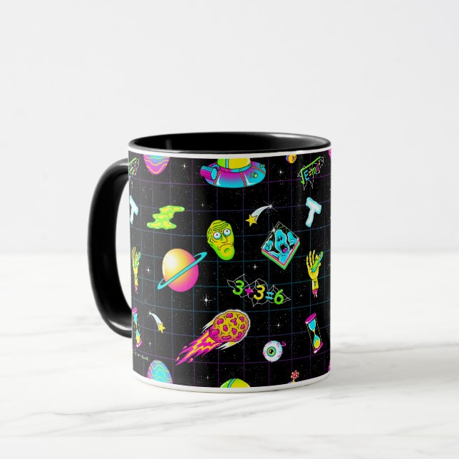 Caneca RICK E MORTY™| Estação Psychedelic 3 Padrão (Frente Esquerda)