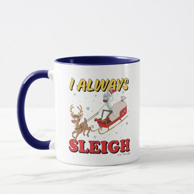 Caneca Rick e Morty | I Sleigh Sempre (Esquerda)