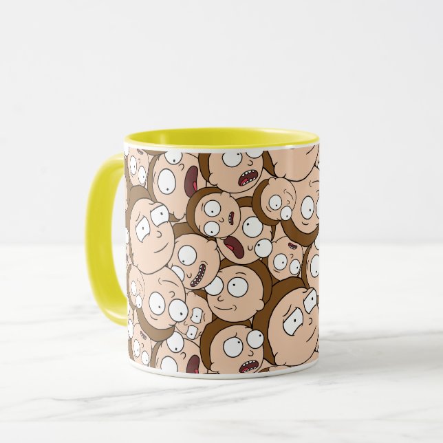 Caneca RICK E MORTY™| Moods de Morty (Frente Esquerda)