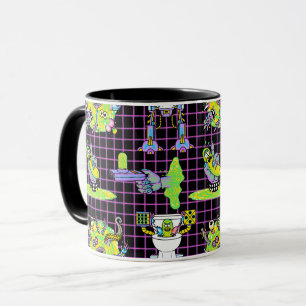 Caneca RICK E MORTY™  Padrão do Portal do Rick de seleção