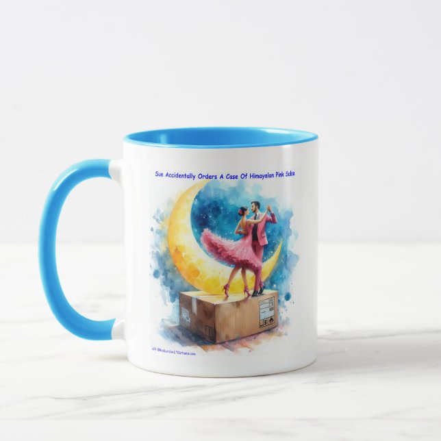 Caneca Rick London Himalayan Pink Salsa Engraçado  (Esquerda)