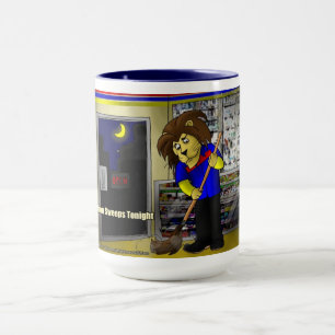 Caneca Rick London "Leão Vence Hoje à Noite" Quadrinho En