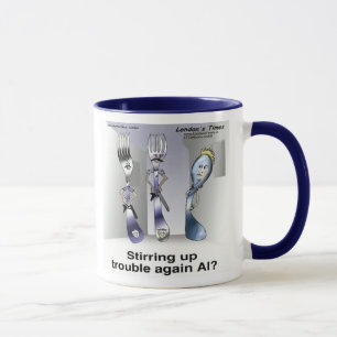 Caneca Rick London Piadas Talheres Polícia 