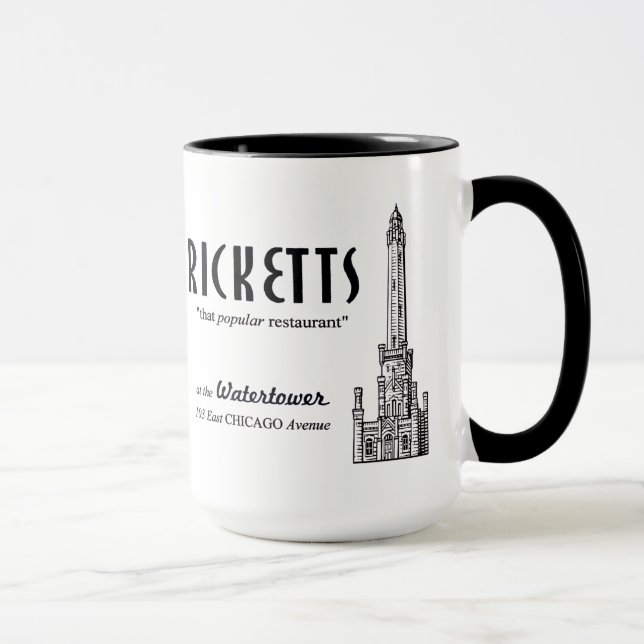 Caneca Rickets Restaurant, Chicago, Illinois (Direita)