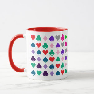 Caneca Rico, Cartões De Jogada Coloridos Únicos, Símbolos