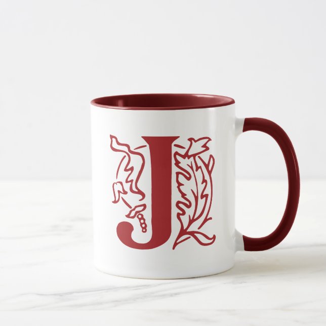 Caneca Rico - Letra J (Direita)