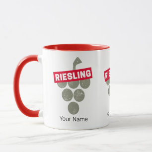 Caneca Riesling Vine Vintage Vinho Bebida Design