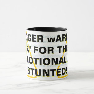 Caneca "RIGGGER wARNING$", PELO EMOCIONALMENTE PEDINDO!