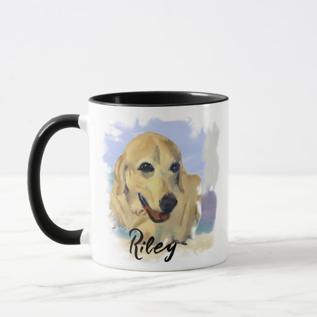 Caneca “Riley” – Portrait of a Dog - Personalize Yours (Esquerda)