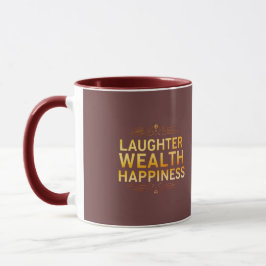 Caneca Rindo Riqueza Felicidade Mug