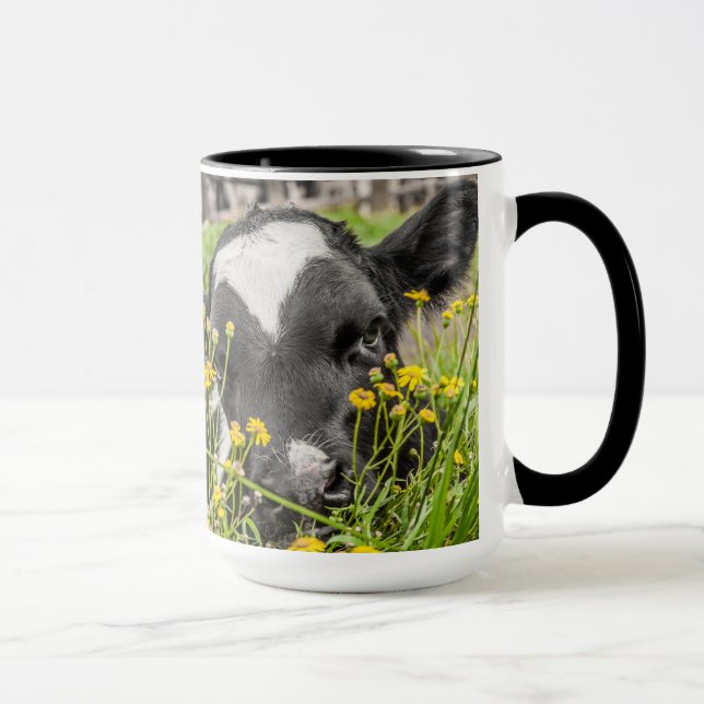 Caneca Ringer Mug com Imagem do Vitelo (Direita)