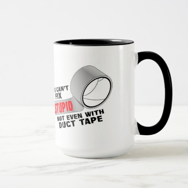 Caneca Ringer Mug estúpido (Direita)