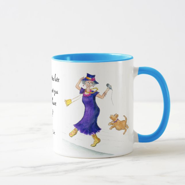 Caneca Ringer Mug 'Nunca tarde' (Direita)