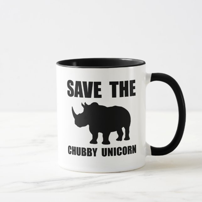 Caneca Rinoceronte carnudo do unicórnio (Direita)