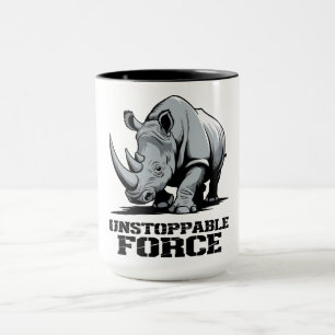 Caneca Rinoceronte inseparável: Força e potência liberado