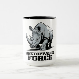 Caneca Rinoceronte inseparável: Força e potência liberado
