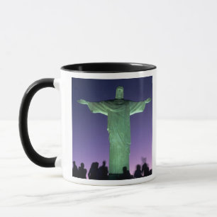 Caneca Rio de Janeiro, Brasil. a Estátua de Cristo sobre