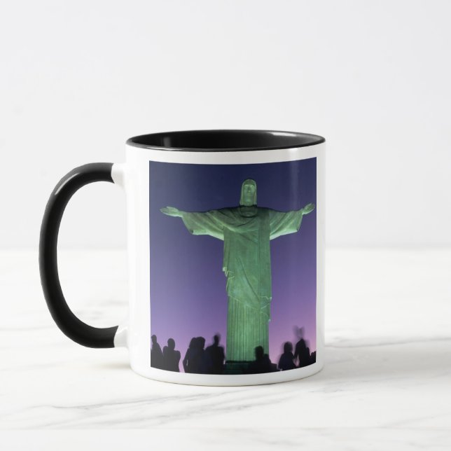 Caneca Rio de Janeiro, Brasil. a Estátua de Cristo sobre (Esquerda)