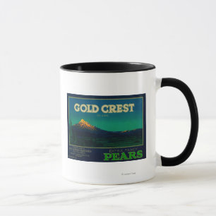 Caneca Rio Dourado de LabelHood da caixa da pera da