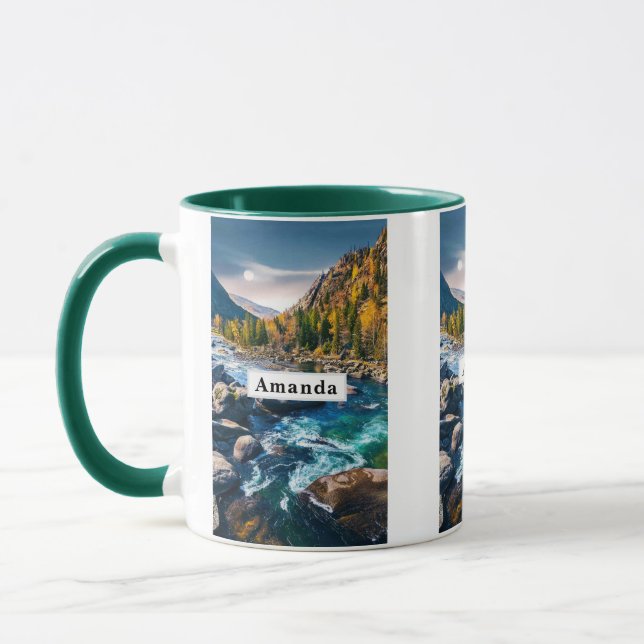 Caneca Rio e Montanhas Foto Cênica (Esquerda)