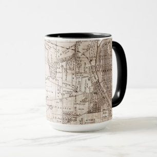 Caneca Rio Elgin Illinois 1870 Plat Map Fox