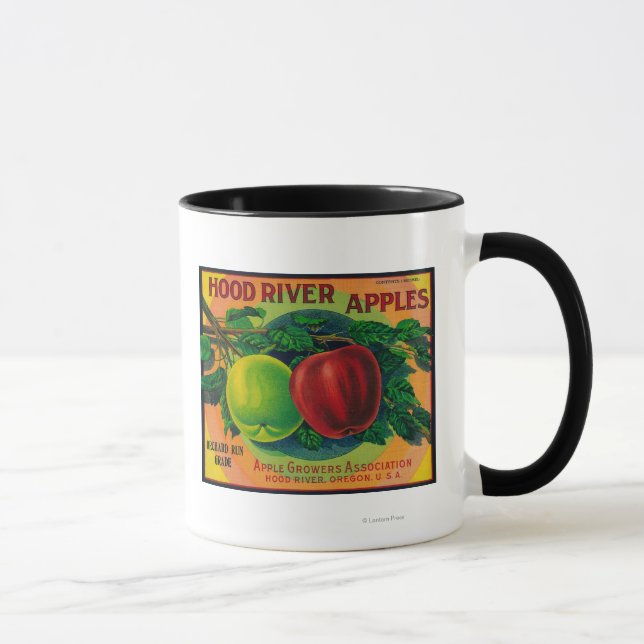 Caneca Rio Hood River Apple Crate LabelHood, OU (Direita)