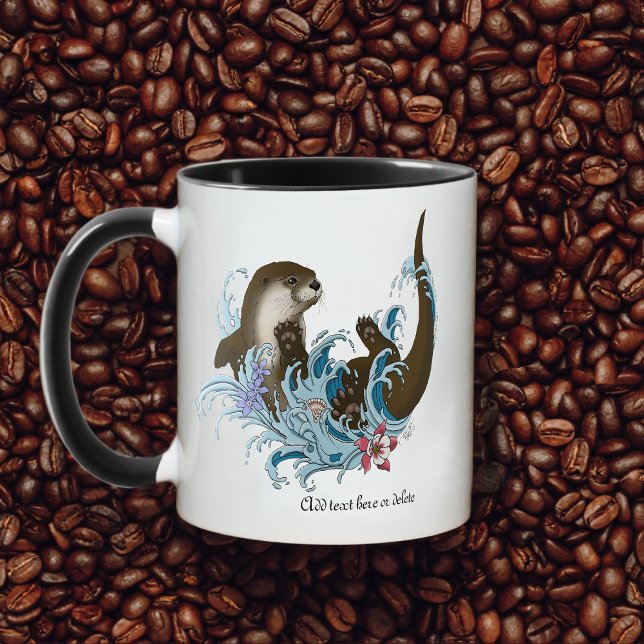 Caneca Rio Otter Water Cute (Criador carregado)