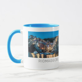 Caneca Riomaggiore Cinque Terre La Spezia Itália Panorama